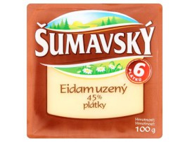 Šumavský Сыр Эдам копченый 45% ломтики 100 г